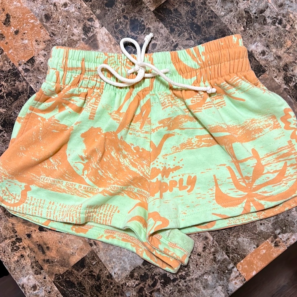 🌴URBAN OUTFITTERS HIGH WAISTED COTTON SHORTS WITH DRAWSTRING WAIST, NWOT🌴